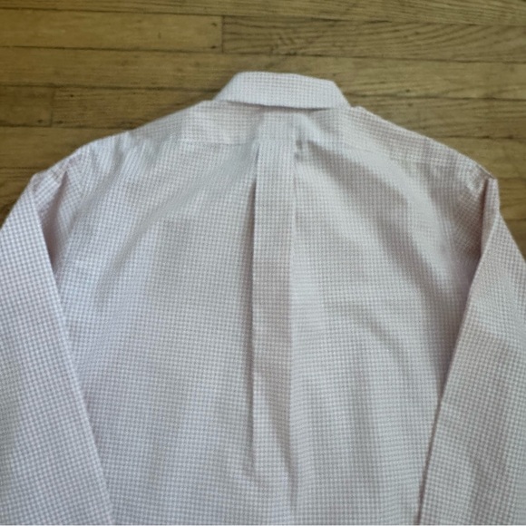 Brooks Brothers Orange and White Gingham Long Sleeve Button Down Shirt Size M - Picture 9 of 10